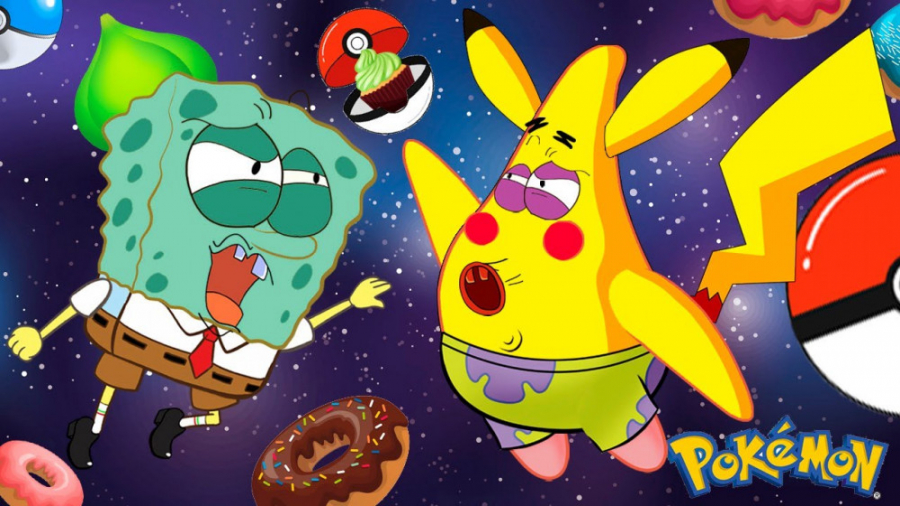 چالش پوکمون باب اسفنجی و پاتری...