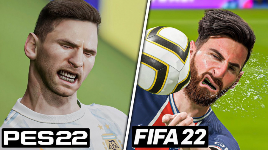 مقایسه کامل دو بازی Pes 22 و F...