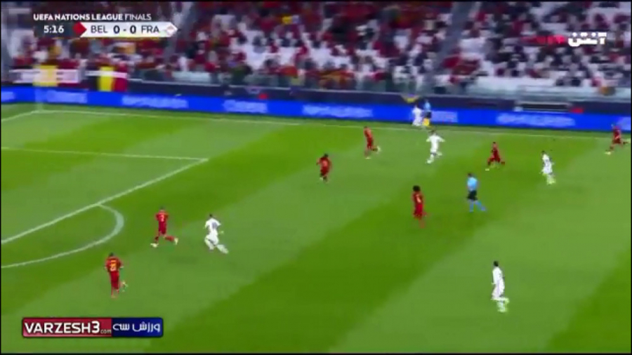خلاصه بازی فرانسه بلژیک نیمه ن...