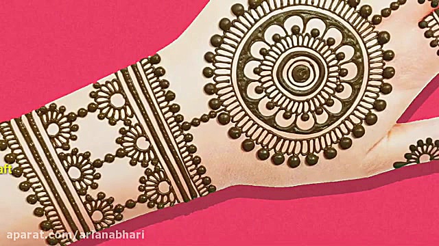 آموزش حنا زدن انگشت و دست عروس