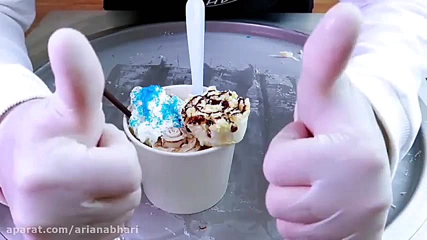 طرز تهیه بستنی رولی پاییزی