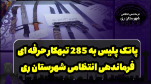 پاتک پلیس به 285 تبهکار حرفه ا...
