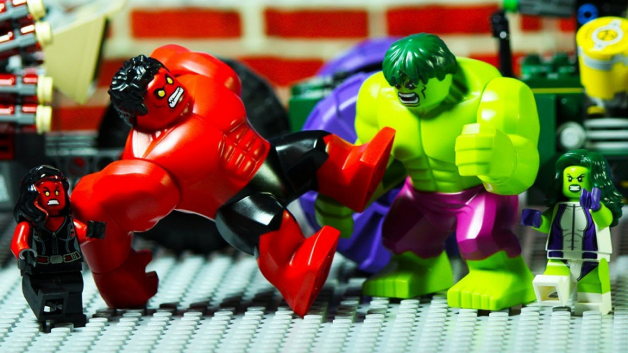 انیمیشن لگو  هالک قرمز و سبز