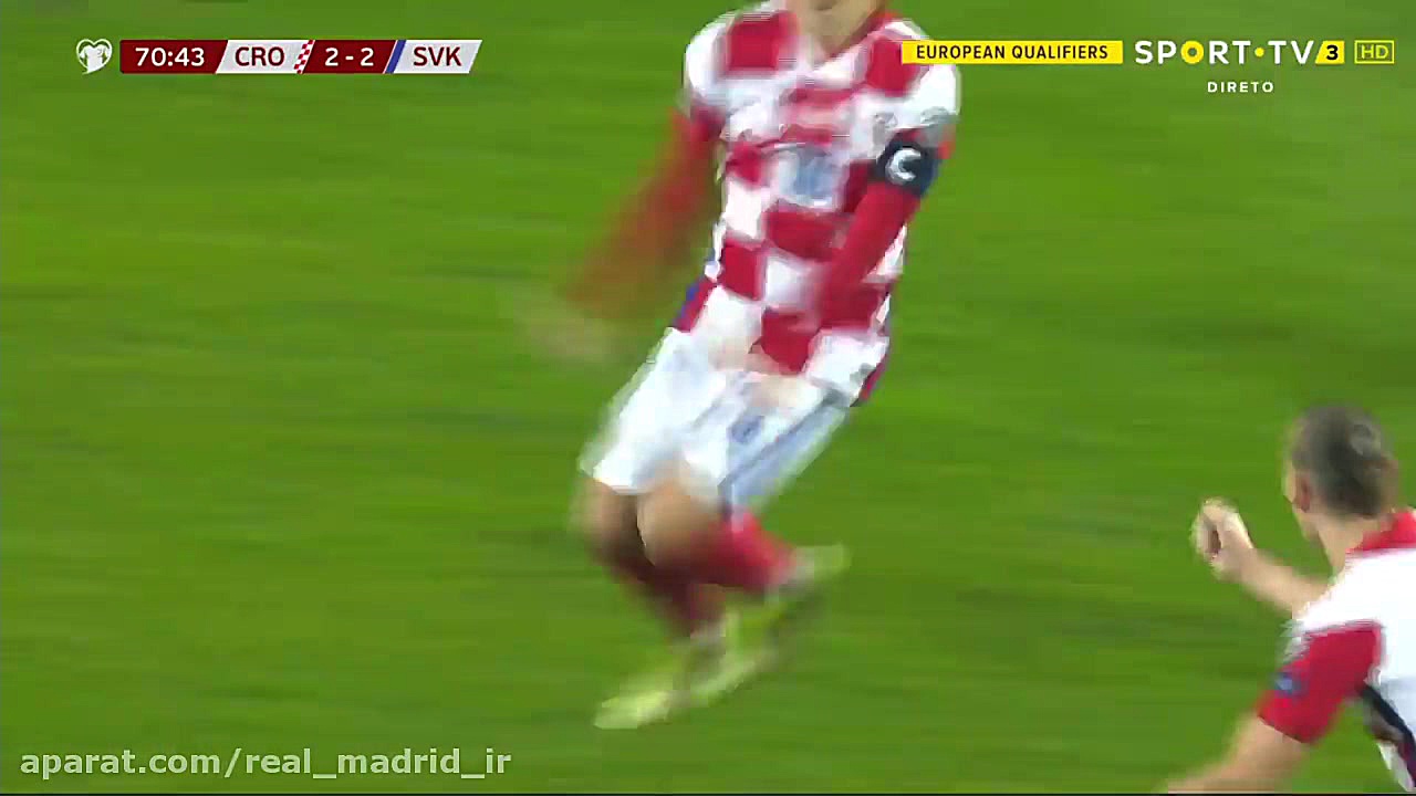 گل زیبای لوکا مودریچ به اسلواک...