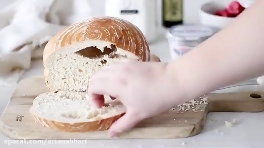 طرز تهیه صبحانه توت فرنگی با خ...