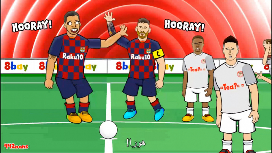 کارتون طنز وقتی که بارسلونا بد...