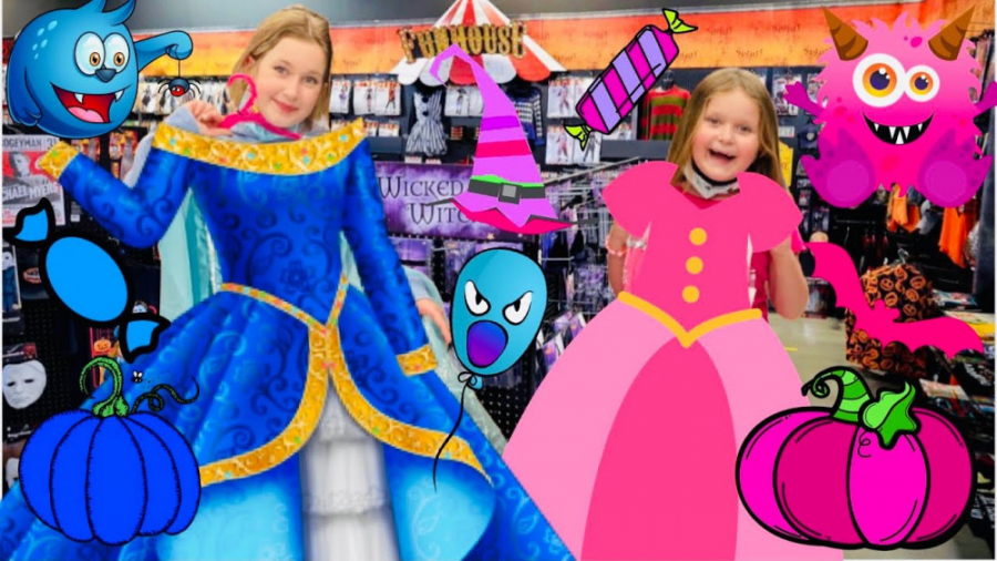 چالش خرید هالوینی آبی و صورتی