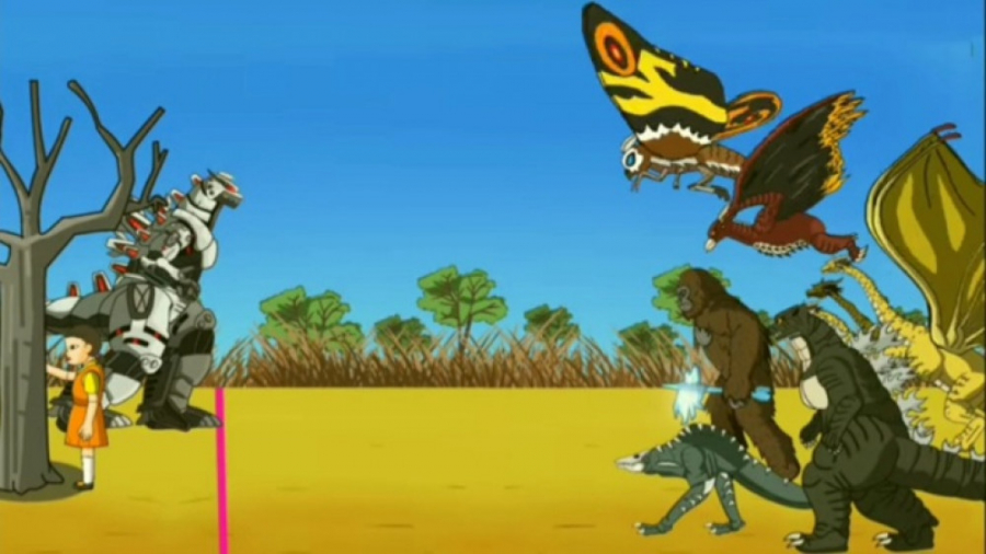 گودزیلا و هیولاها در بازی مرکب...