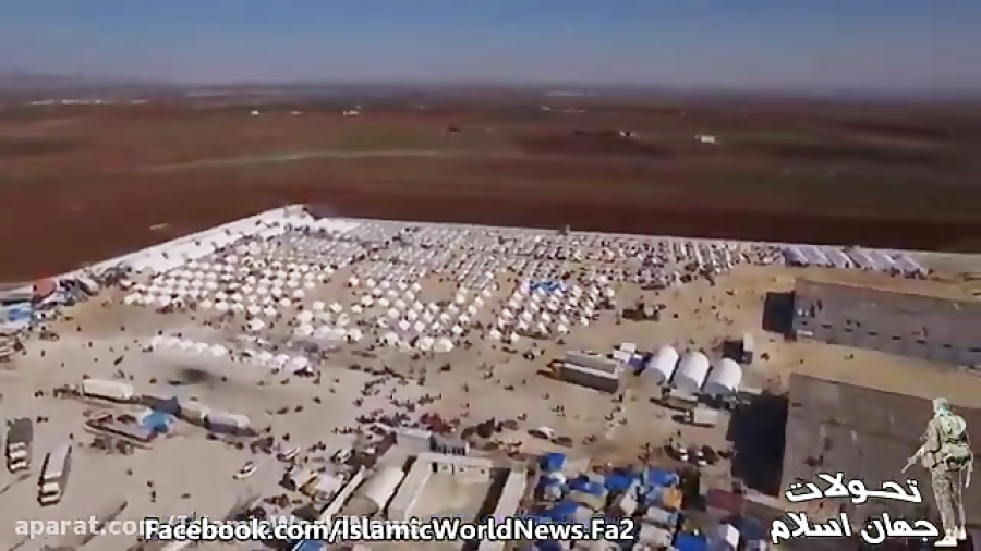 کمپ باب السلامه در کنار گذرگاه...