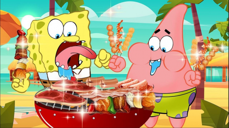 چالش خوراکی گریل شده پاتریک و...