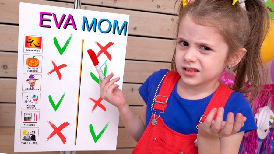 ایوا و مامان در چالش هالوین