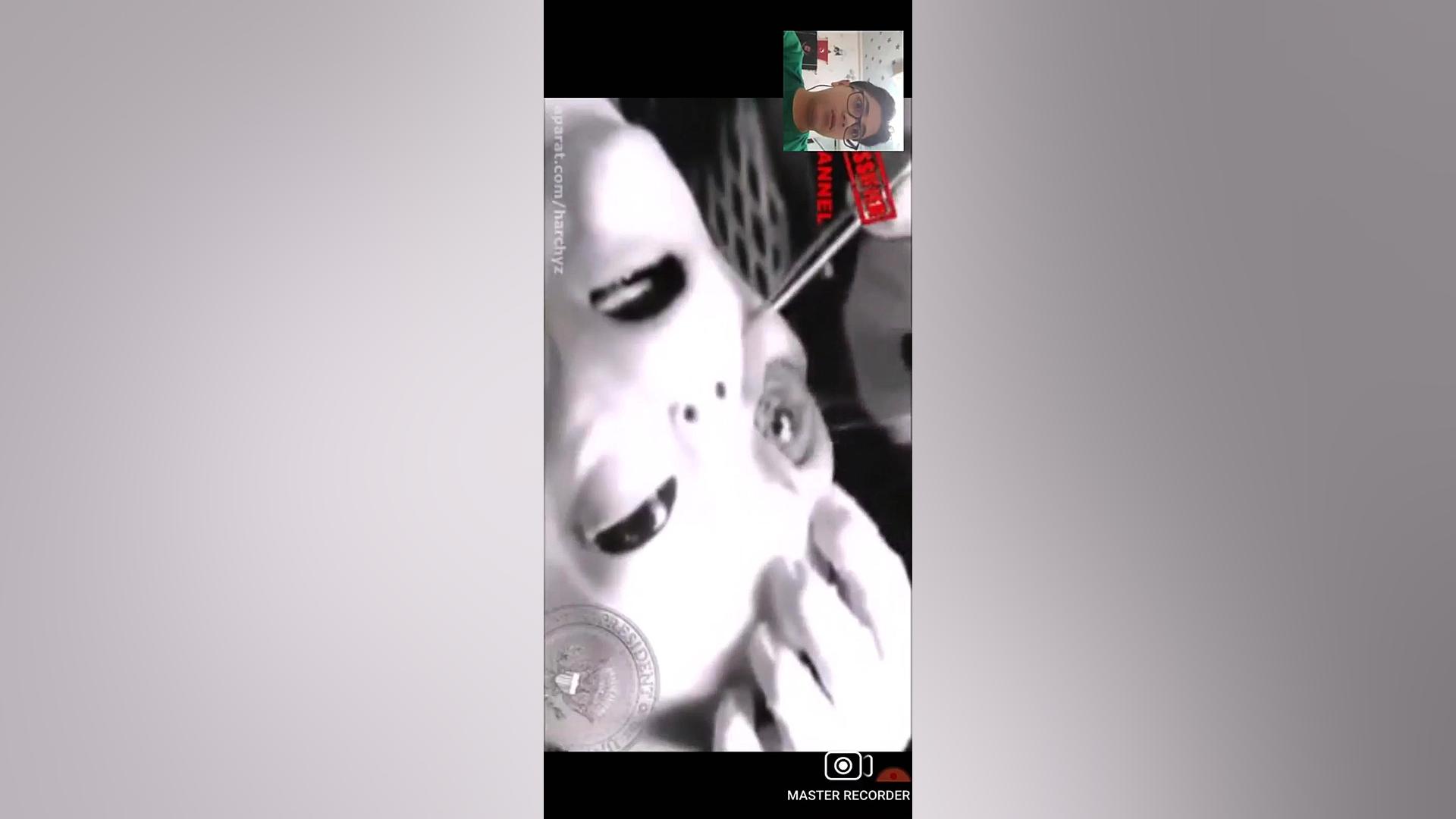 فیدیو ترسناک آدم فضایی