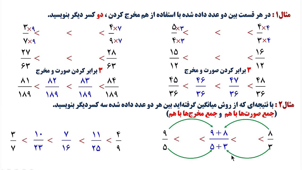 ریاضی نهم تدریس صفحه 19 و 20...