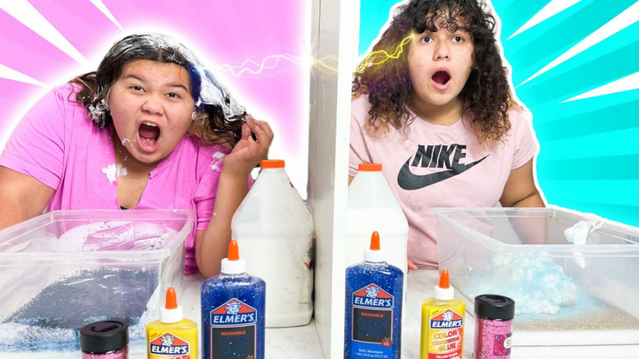 مری و ایزی  چالش اسلایم  تلپات...