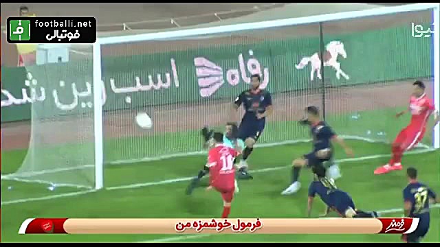 خلاصه بازی پرسپولیس ۲ ۱ نساجی