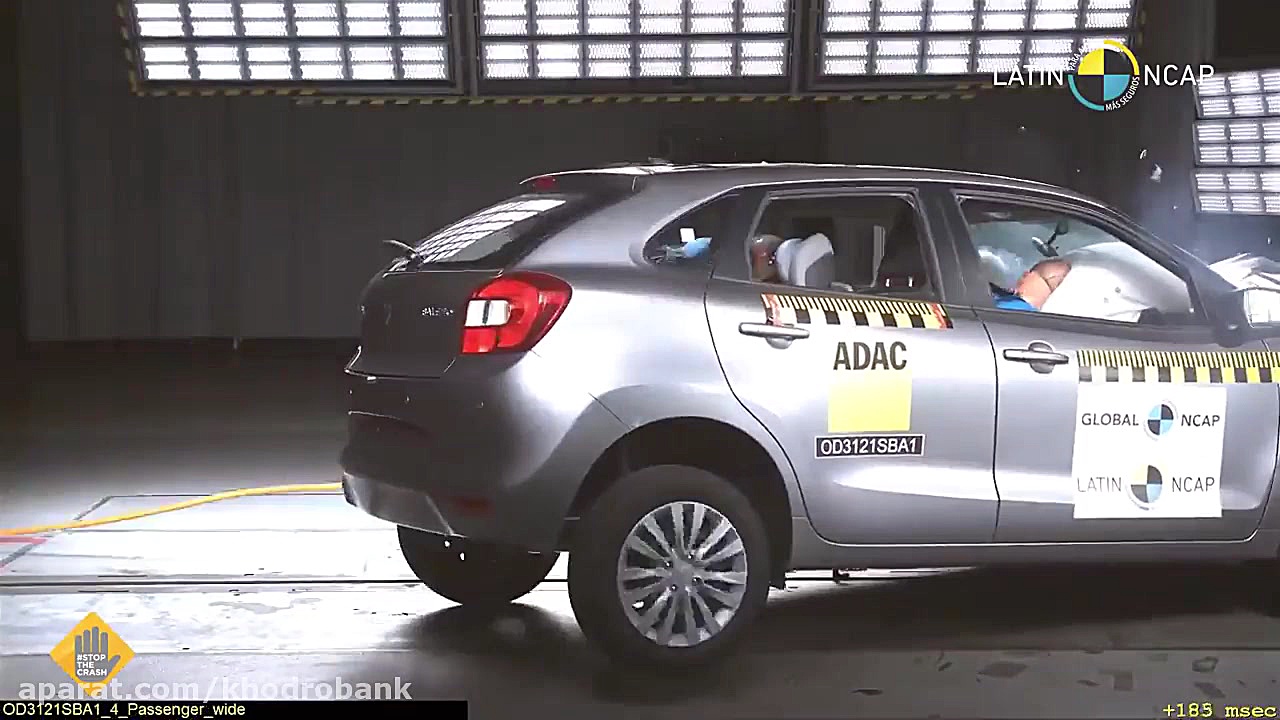 تست تصادف سوزوکی بالنو