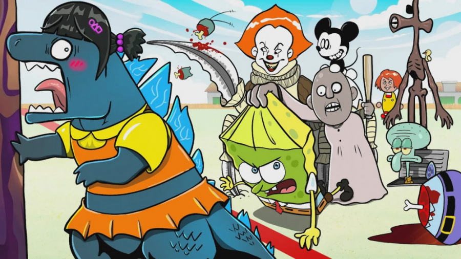 اسکویید گیم و باب اسفنجی