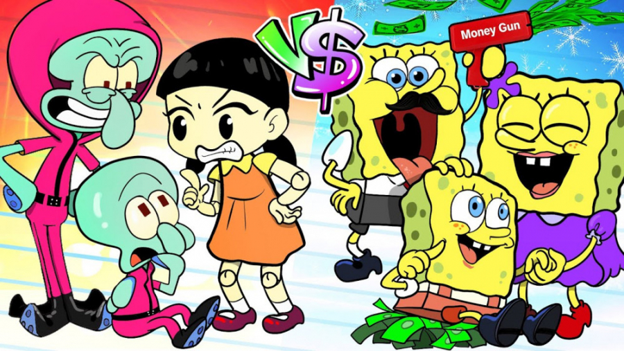 چالش باب اسفنجی و پاتریک  بازی...