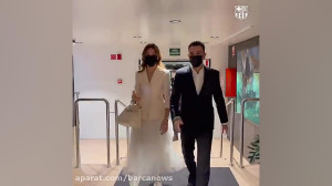 لحظه ورود ژاوی به باشگاه بارسل...