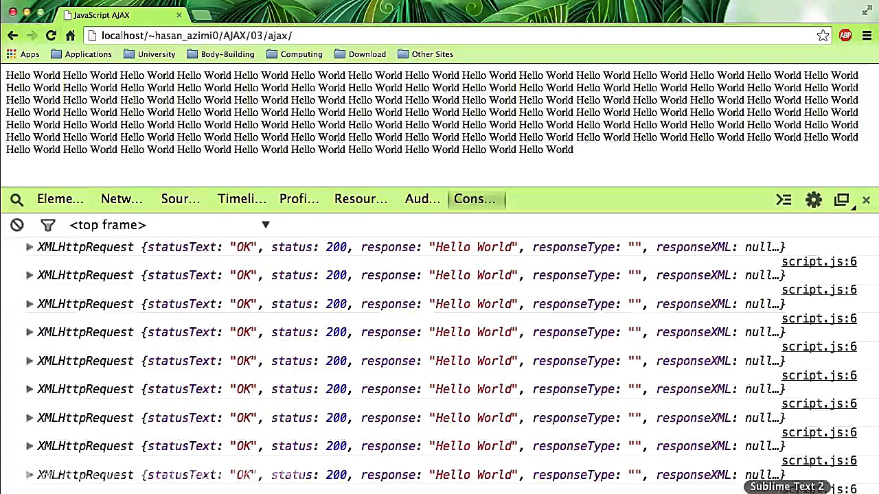 دوره آموزش Ajax: قسمت سوم