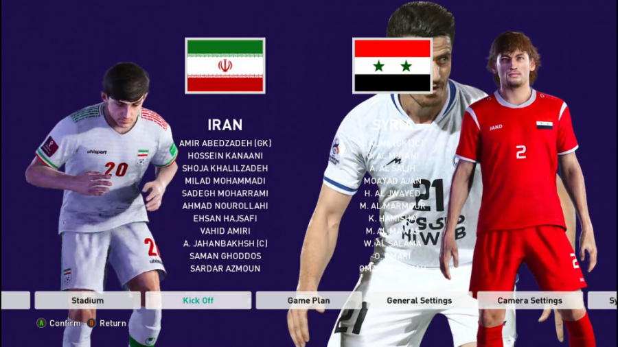 گیم پلی ایران  سوریه در pes202...