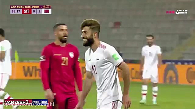 خلاصه بازی سوریه 0  ایران 3