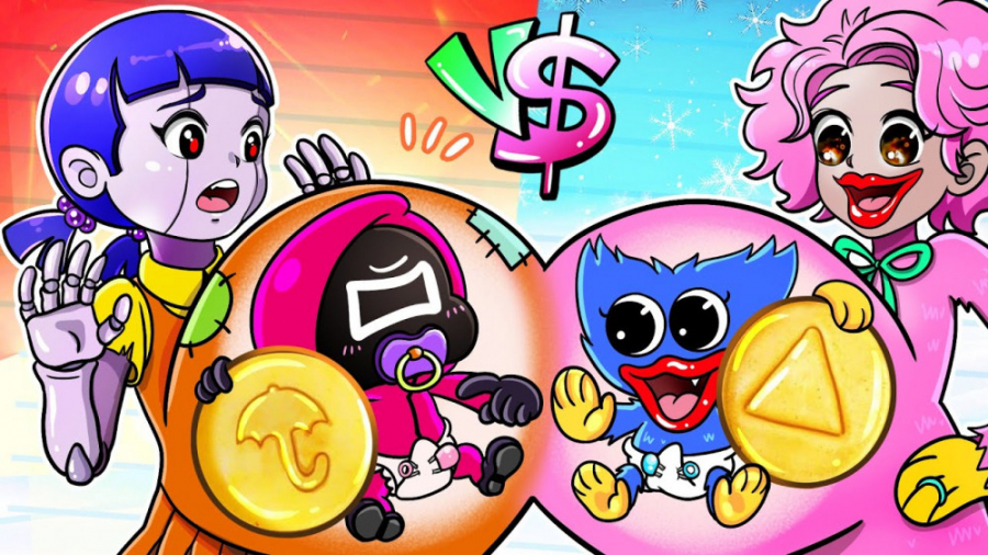 چالش کارتونی اسکویید گیم