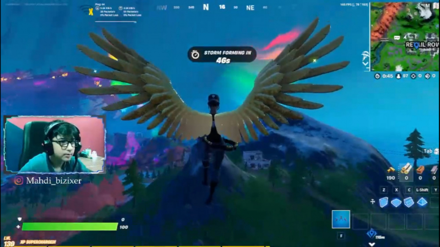 مهدی بیزیکسر در فورت نایت