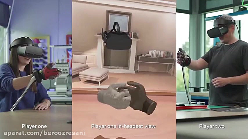 لمس اشیا مجازی در متاورس با دس...