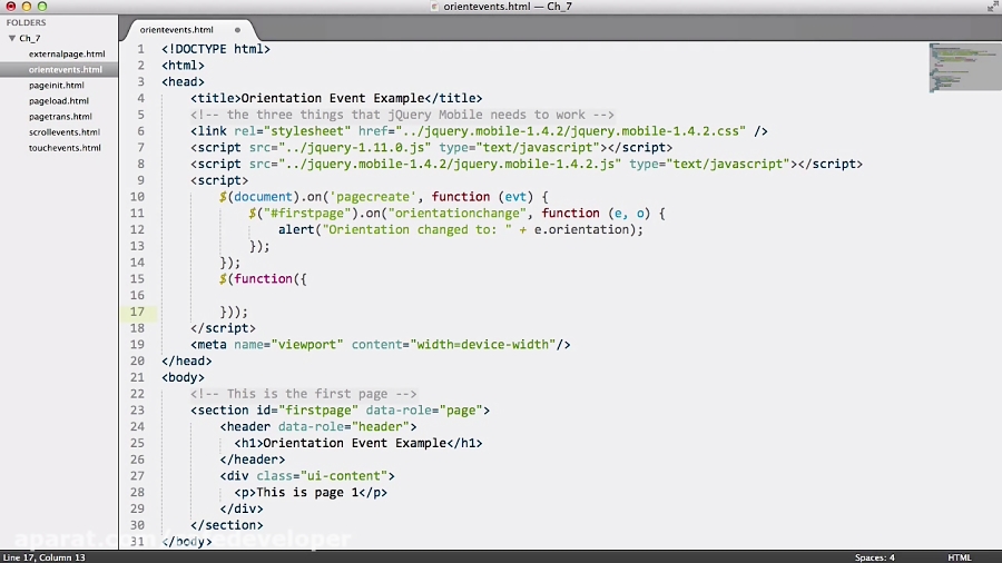 دوره آموزش jQuery Mobile: قسمت 24