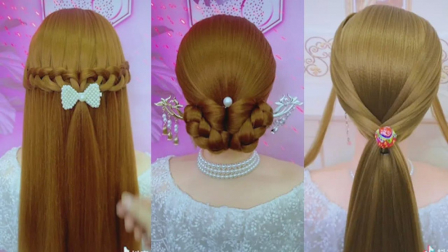 آموزش بستن موهای بلند دخترانه...