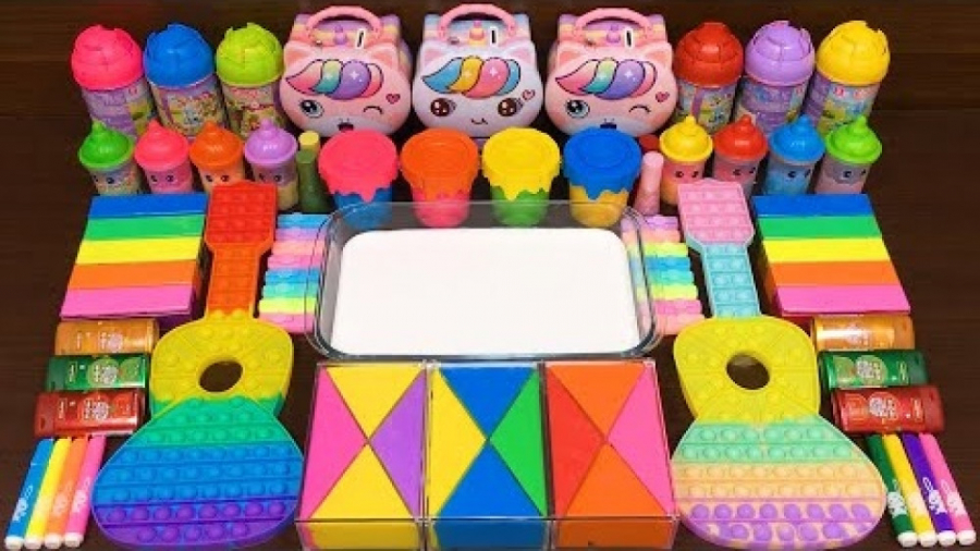 مخلوط کردن پاپ اسلایم زیبای گی...