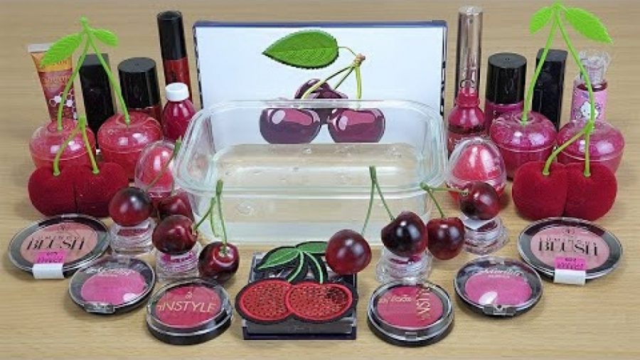 مخلوط کردن اسلایم با تم گیلاس...