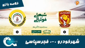 شهرخودرو 0 0 فجرسپاسی | خلاصه...