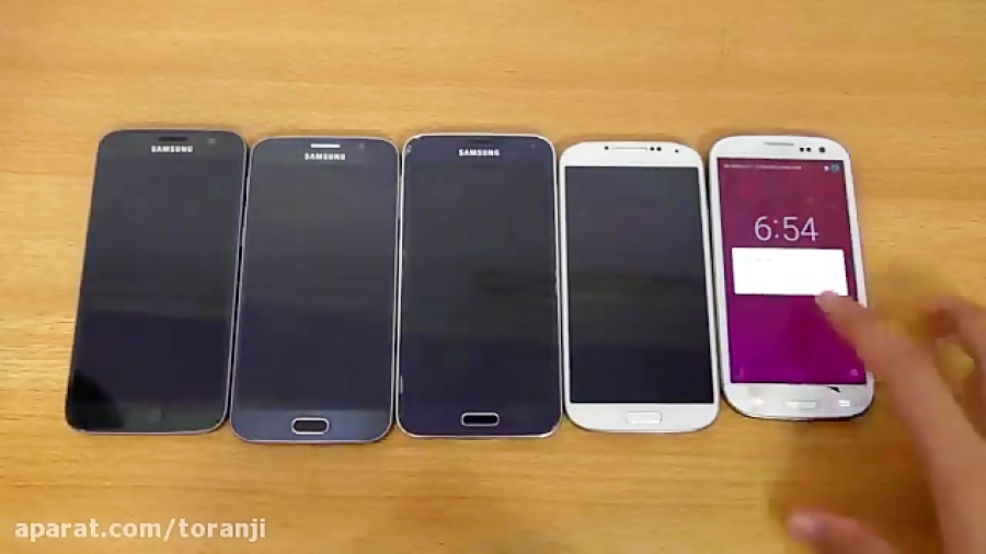 تست سرعت گلکسی اس ۷، اس ۶، اس...