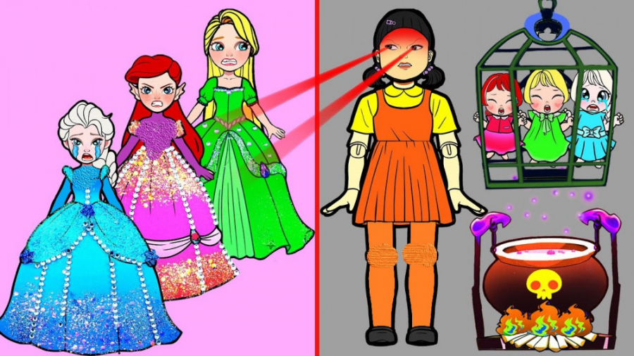 چالش السا راپنزل اریل در اسکوی...