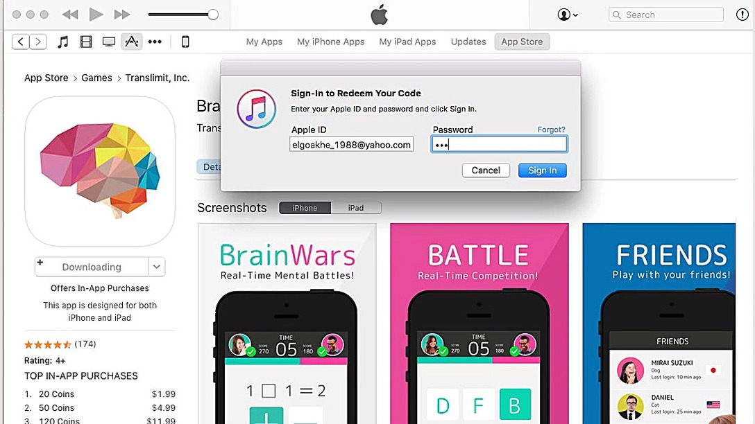 Redeem کردن اپل آیدی
