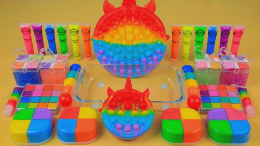 مخلوط اسلایم میکاپ  تم رنگین ک...