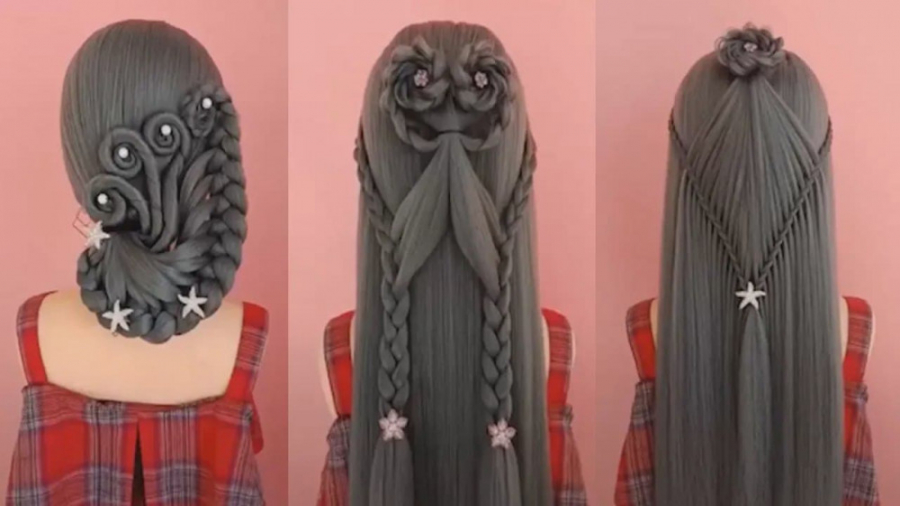 آموزش مدل جدید بافت مو دخترانه