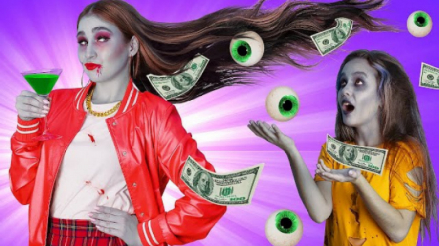 چالش خنده دار زامبی پولدار VS...