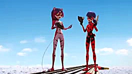 دختر کفشدوزکی و گربه ی سیاه