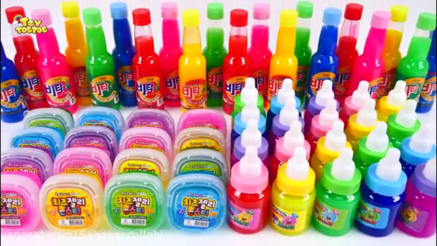 مخلوط اسلایم های رنگی:::اسلایم...