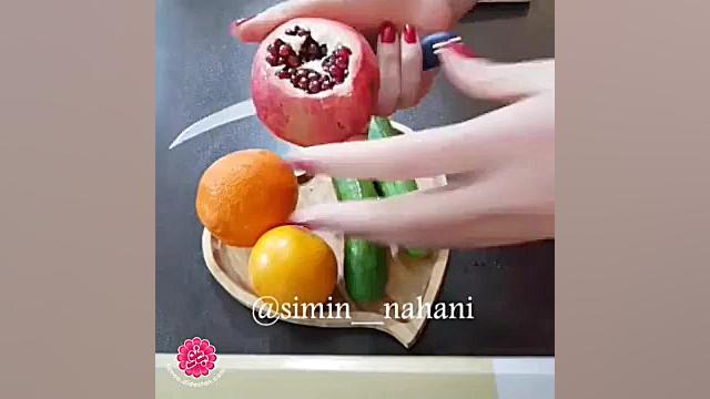 تزئین انار شب یلدا