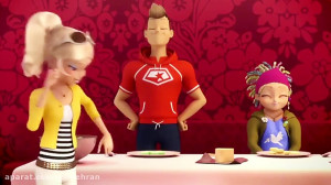 دختر کفشدوزکی و گربه سیاه دوبل...