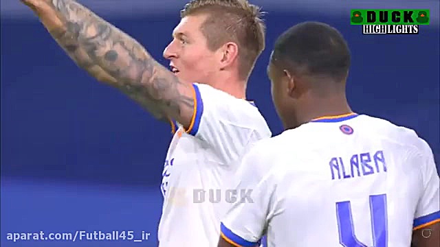 خلاصه بازی رئال مادرید ۲  ۰ ای...