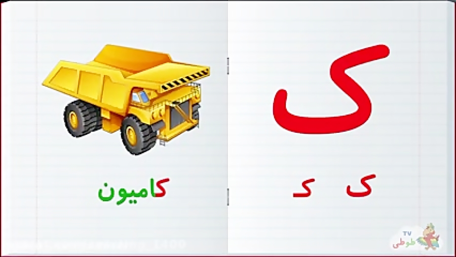 آموزش الفبای فارسی به کودکان - آموزش حروف ک ک ک