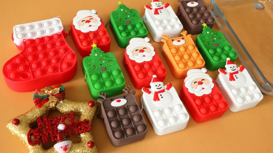 مخلوط اسلایم رنگی کریسمس