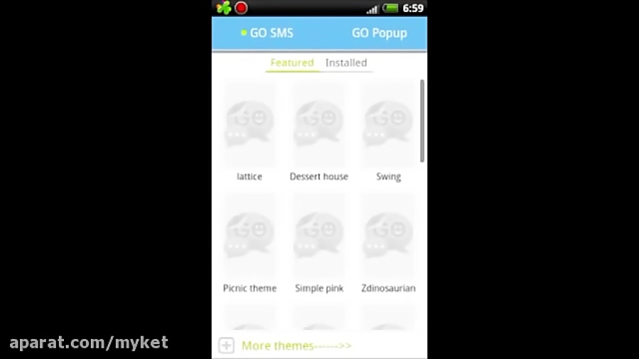 GO SMS Pro Christmas Tree