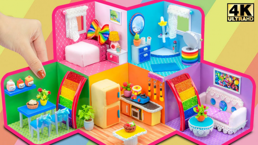 ساخت خانه ساده پنج رنگ || ترفن...