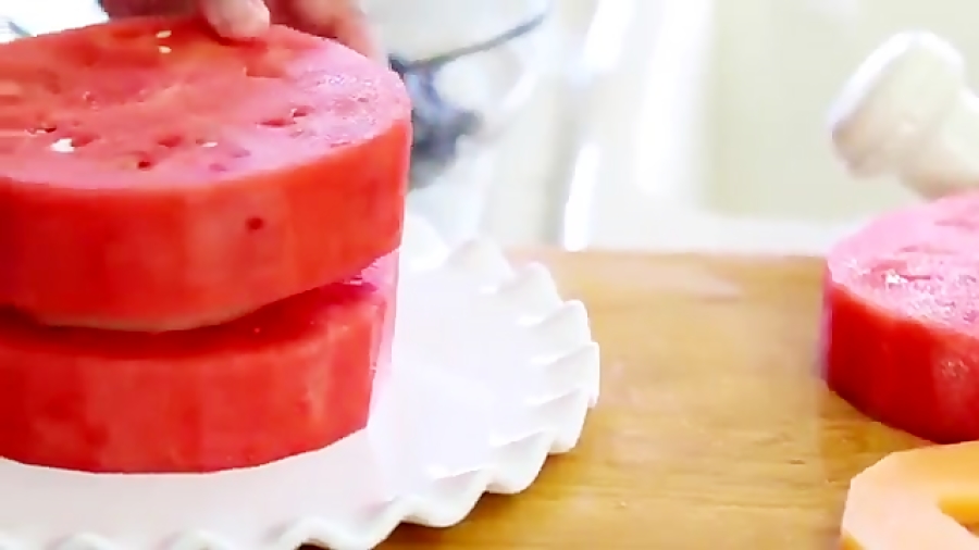 تزیین هندوانه شب یلدا  سفره آر...